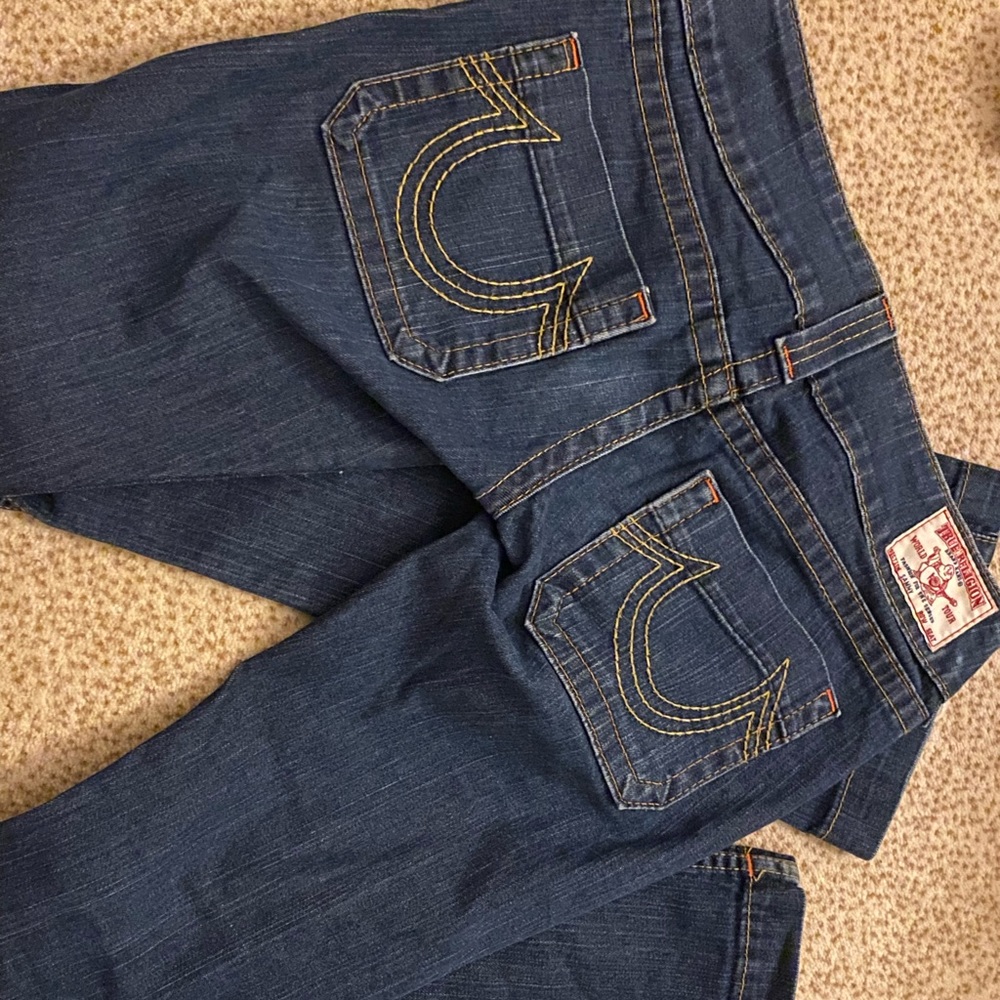 True Religion Low Rise Flare Jeans